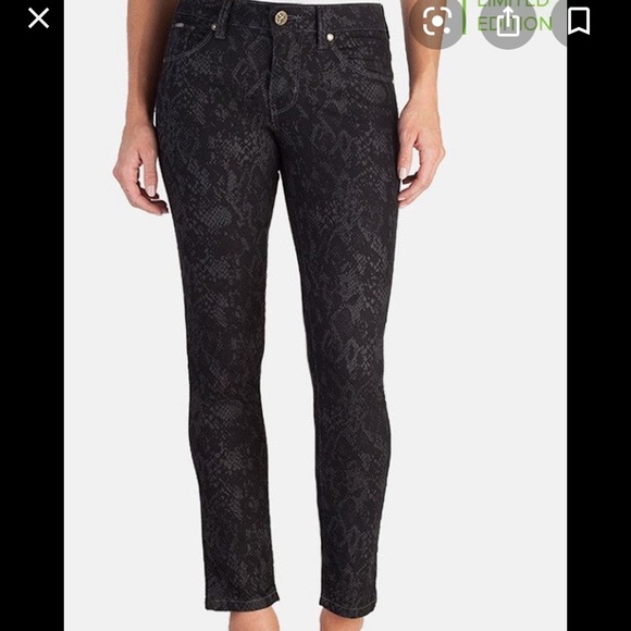 Beija Flor Pants - NWT Beija Flor Audrey SnakeSkin Black Pant 10
